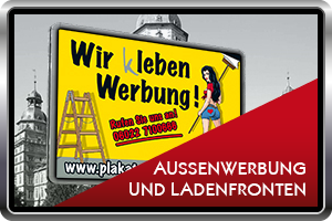 Referenzen zur Gestaltung von Aussenwerbung durch AMO-Design, Andreas Moser